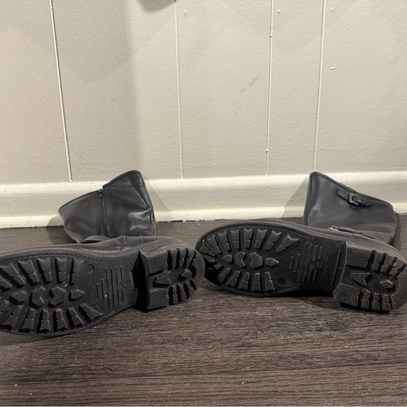 La CANADIENNE Black Combat Moto Boots Leather - Picture 2 of 3